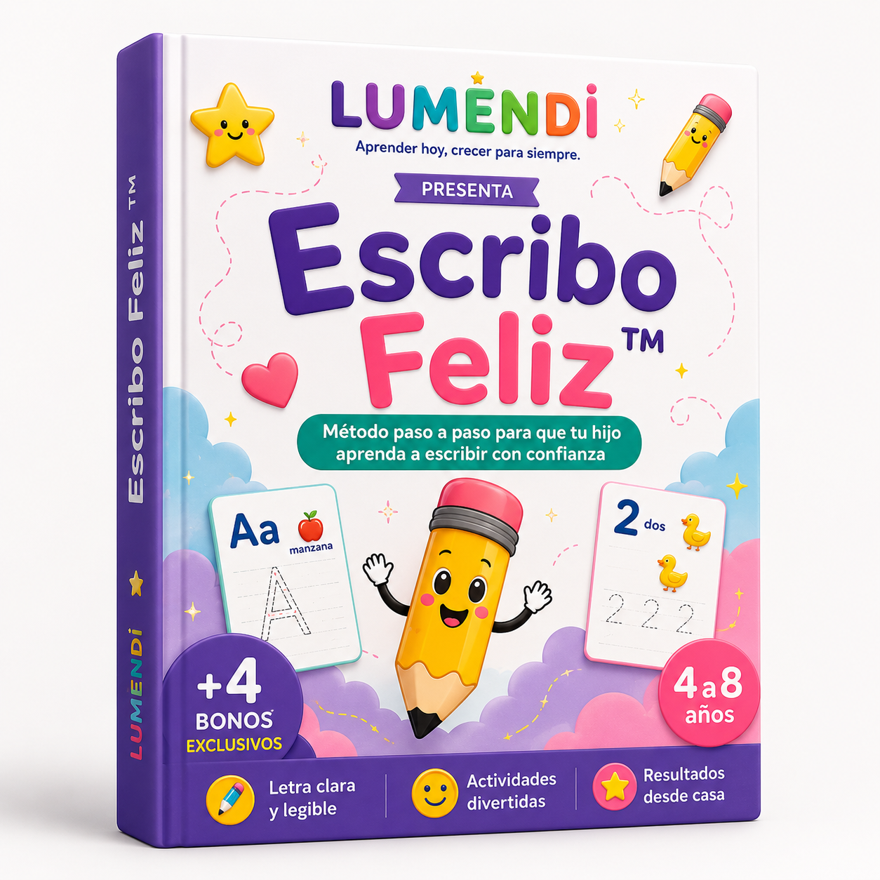 Lumendi | Escribo Feliz™ – Kit de Caligrafía Infantil para Niños de 4 a 8 Años